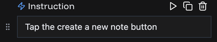 Test Editor Step Actions
